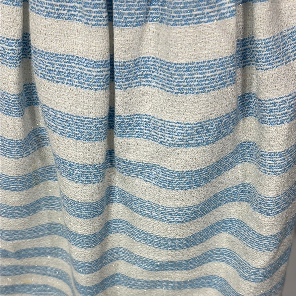 Lilly Pulitzer Striped Blue and White Strapless Dress Size 00 - Picture 3 of 9